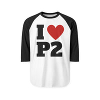 Vintage "I ♥ P2" Baseball Tee
