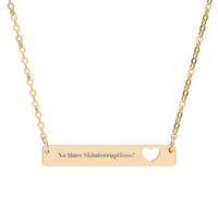 "Close to the Chest" Bar Necklace